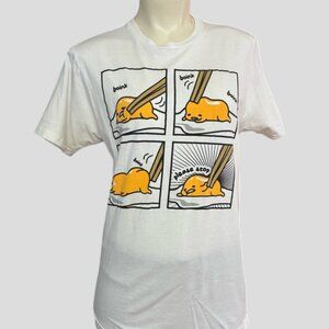 Gudetama The Lazy Egg Graphic White T-Shirt